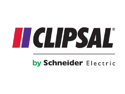 A logo on Clipsal by Schneider Electric
