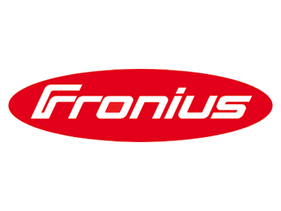 A logo of Fronius on a white background